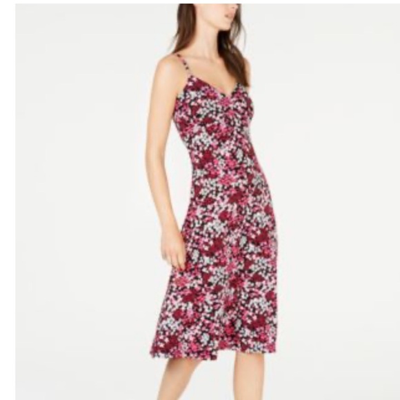 Michael Kors Dresses & Skirts - Michael Kors Red Pink Sleeveless Midi Dress